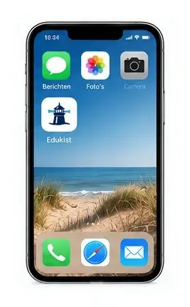 Edukist op het iPhone beginscherm